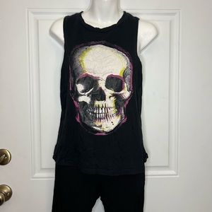 Skull Print Muscle Tank